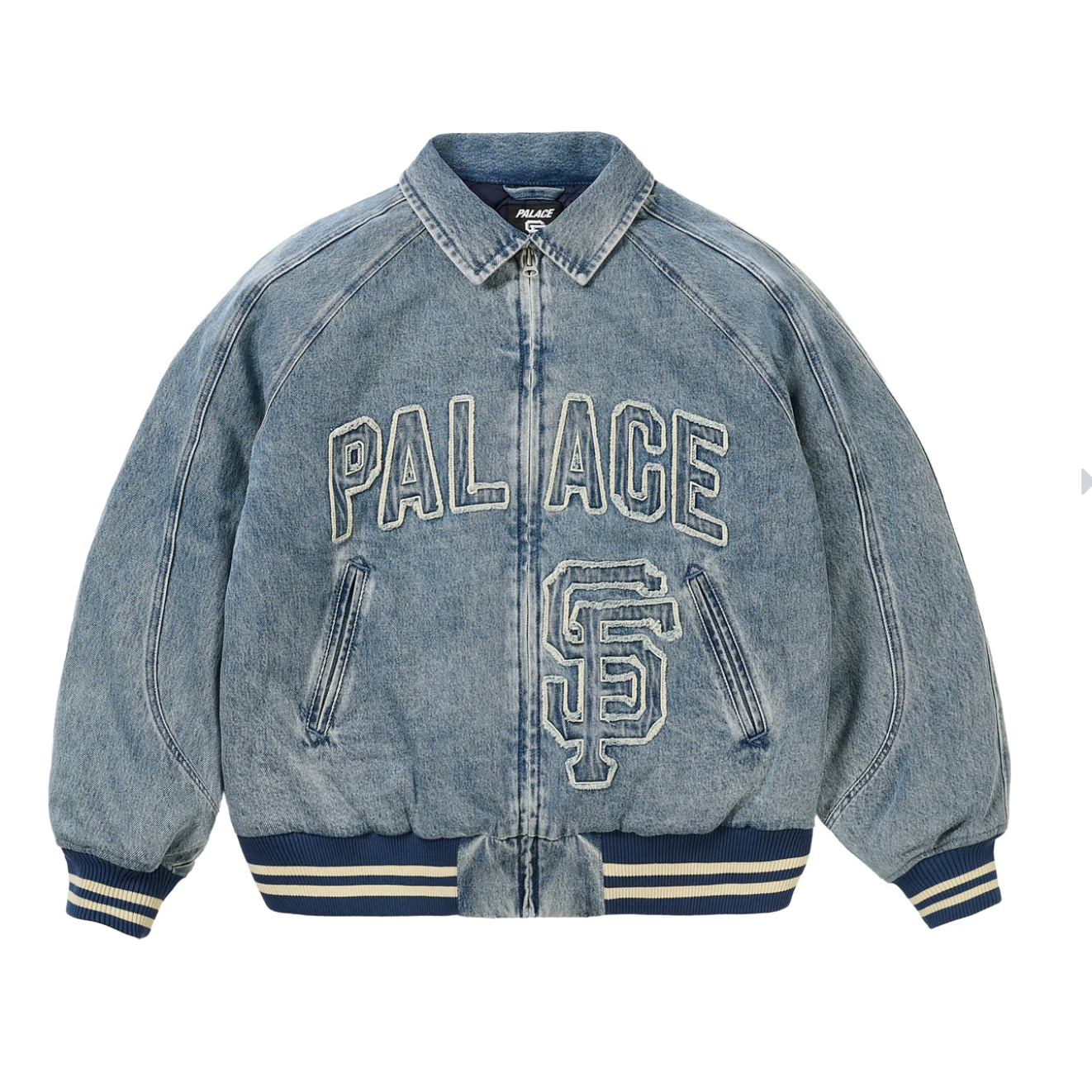 【PALACE】PALACE SAN FRANCISCO GIANTS DENIM VARSITY JACKET