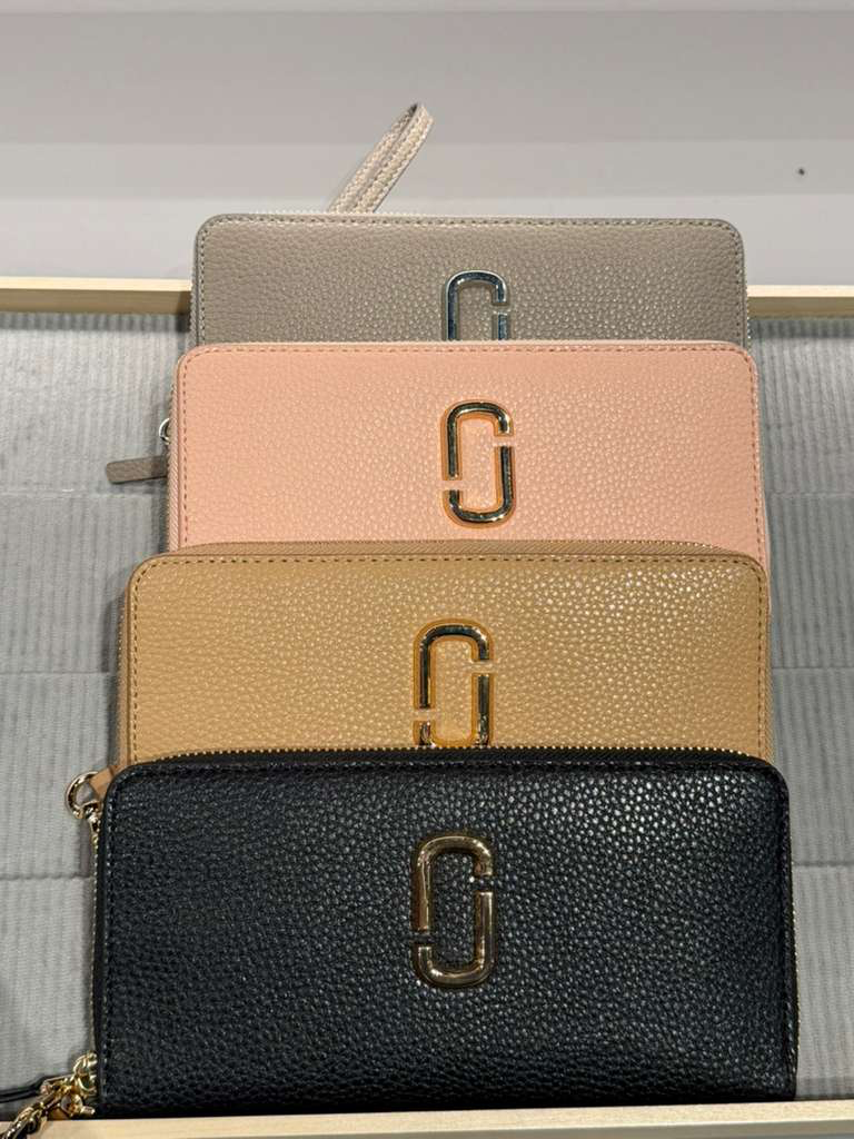 VQ012 Marc Jacobs 3D LOGO拉鏈長銀包