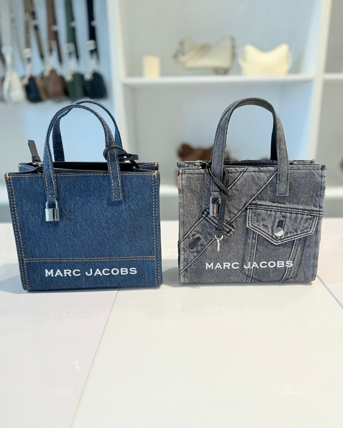VQ023 Marc Jacobs 牛仔布款兩用包 23x19cm