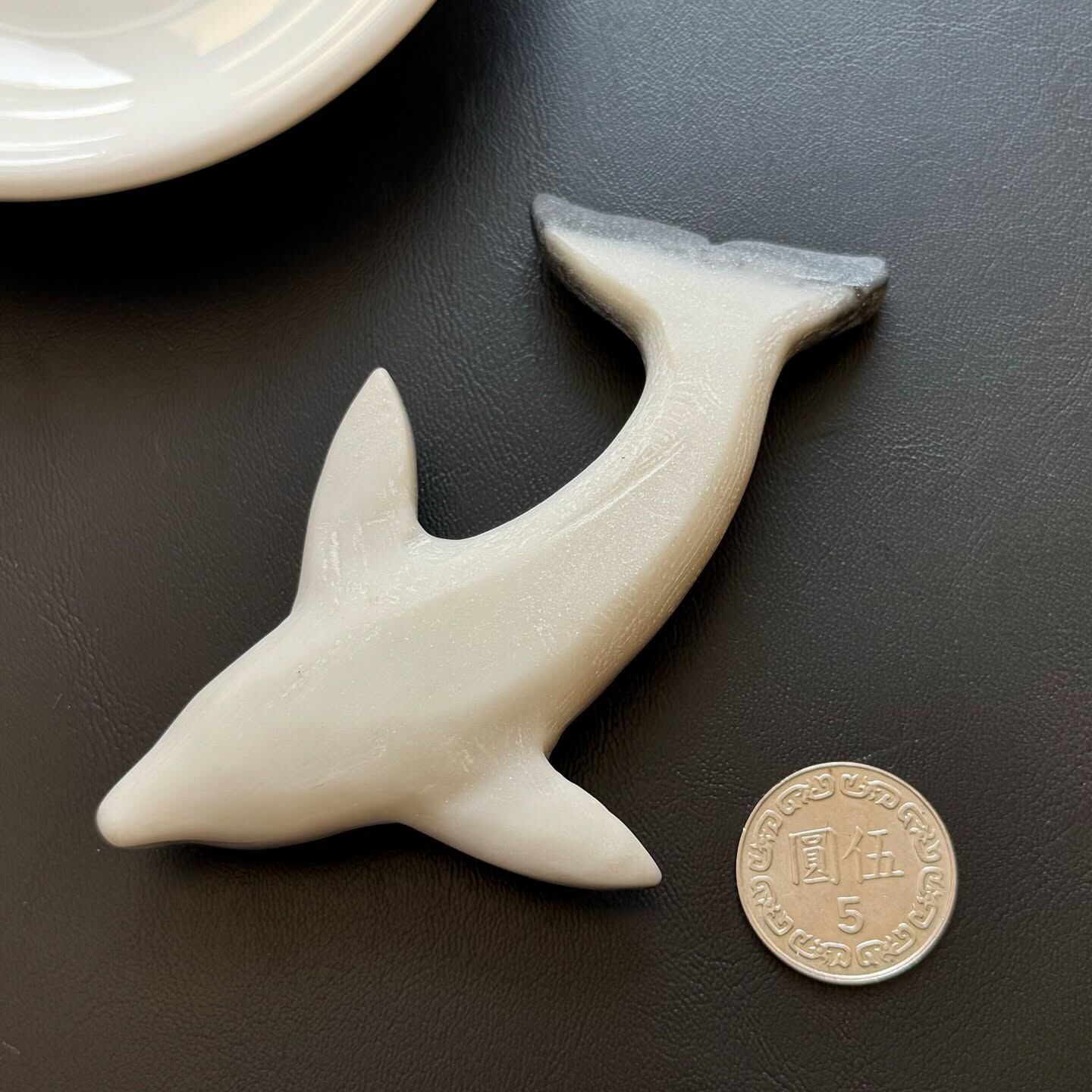 [原石] 太極石 海豚 水晶擺飾