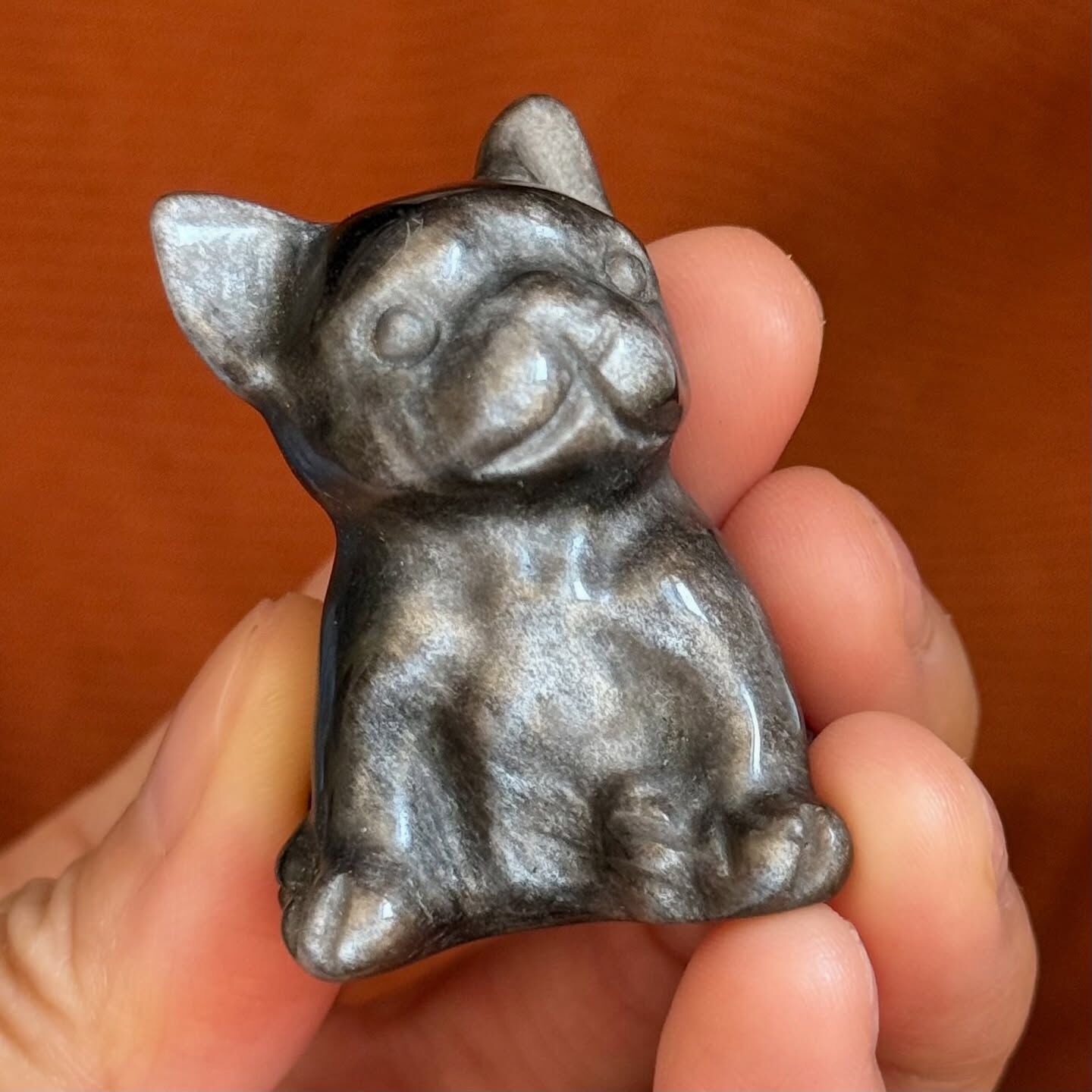 [原石] 銀曜石 法鬥 水晶擺飾