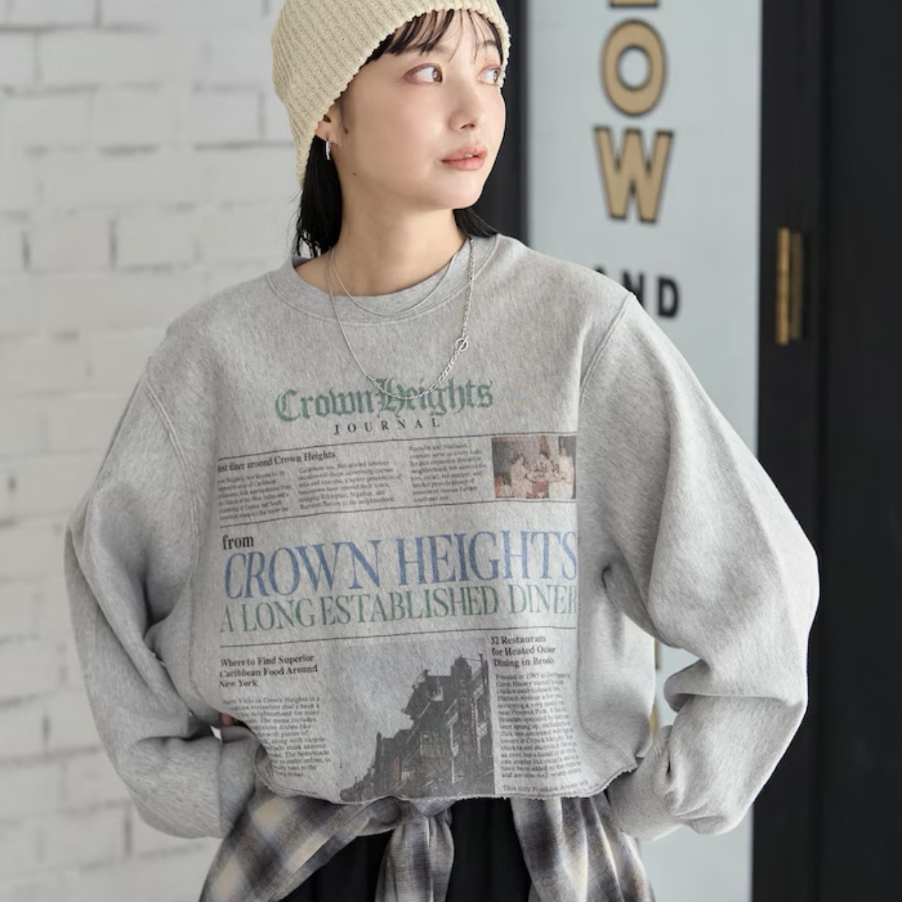 FREAK'S STORE 報紙 不修邊 大學T 長袖 衛衣 休閒 日本代購