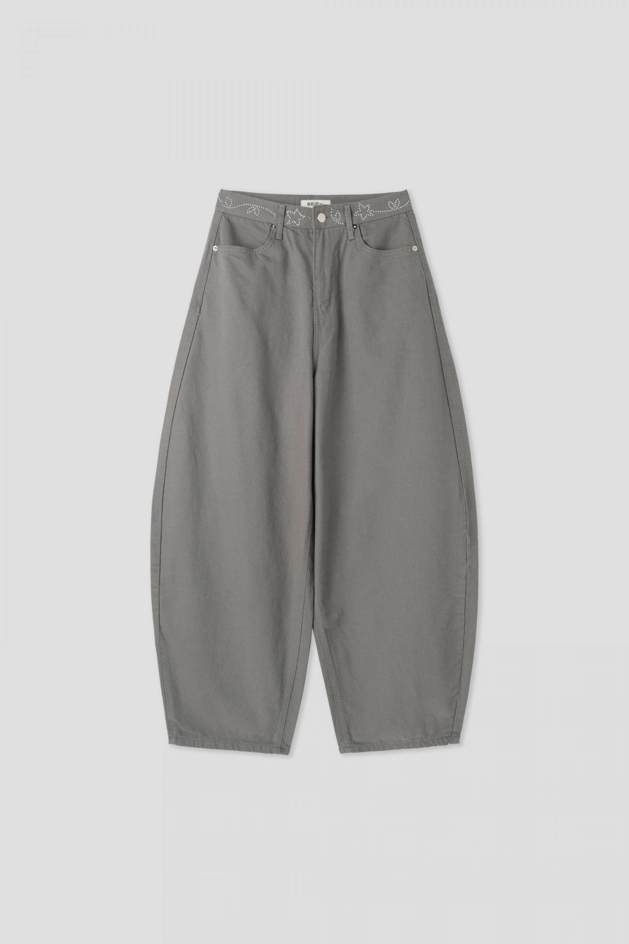 （3月韓國連線）P0252｜淡色系流星閃閃圍邊彎刀褲ᐟᐟᐟ☆