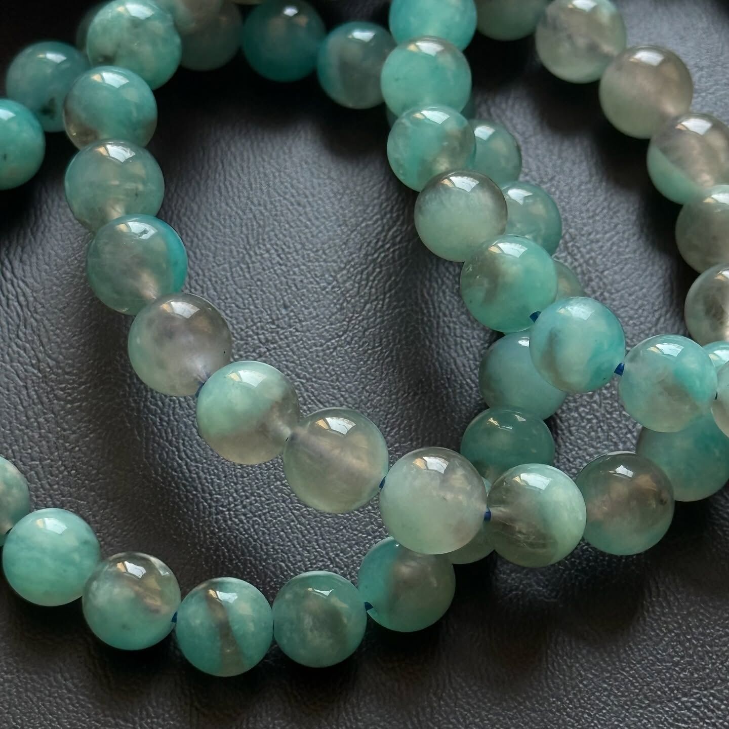 [原石] 玉化天河石 水晶手串