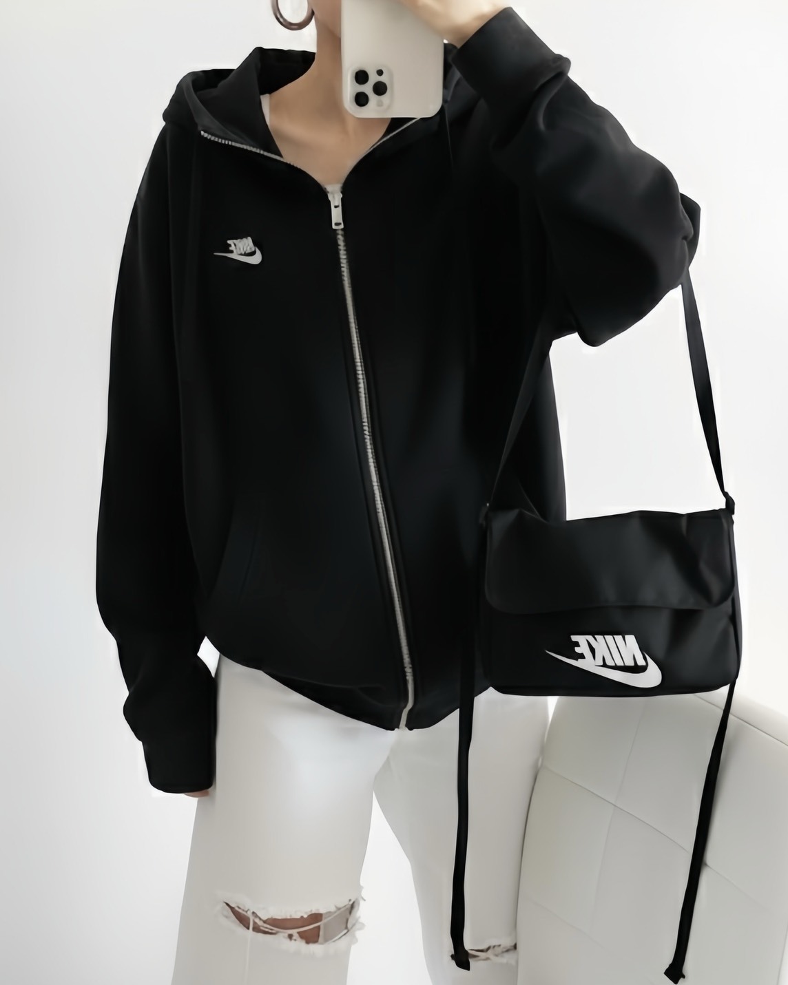 <創新低>Nike Club FT 刺繡 小標 長袖 連帽外套 兩色