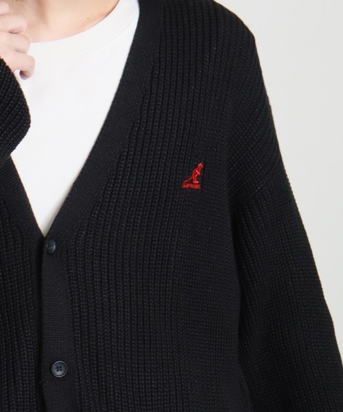 日本 Kangol Ribbed V-Neck Knit Cardigan [GR25EF030G]