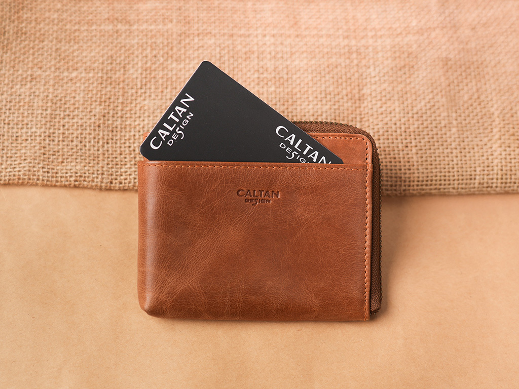 『新品上市』老爺有喜  真皮L型拉鍊卡片小零錢包 (1821htn)