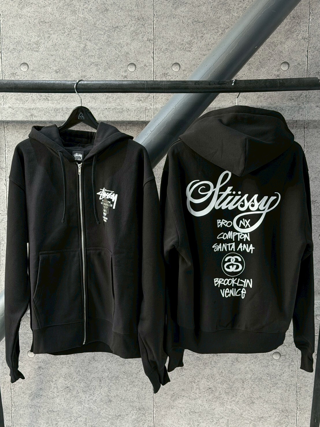STUSSY x DSM WORLD TOUR ZIP HOODIE 世界巡迴 連帽外套