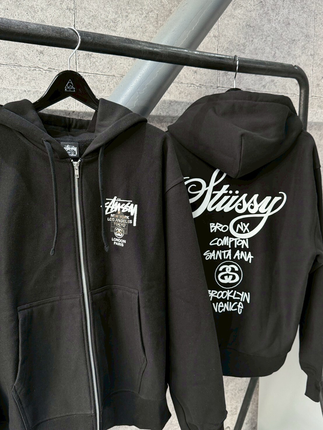 STUSSY x DSM WORLD TOUR ZIP HOODIE 世界巡迴 連帽外套