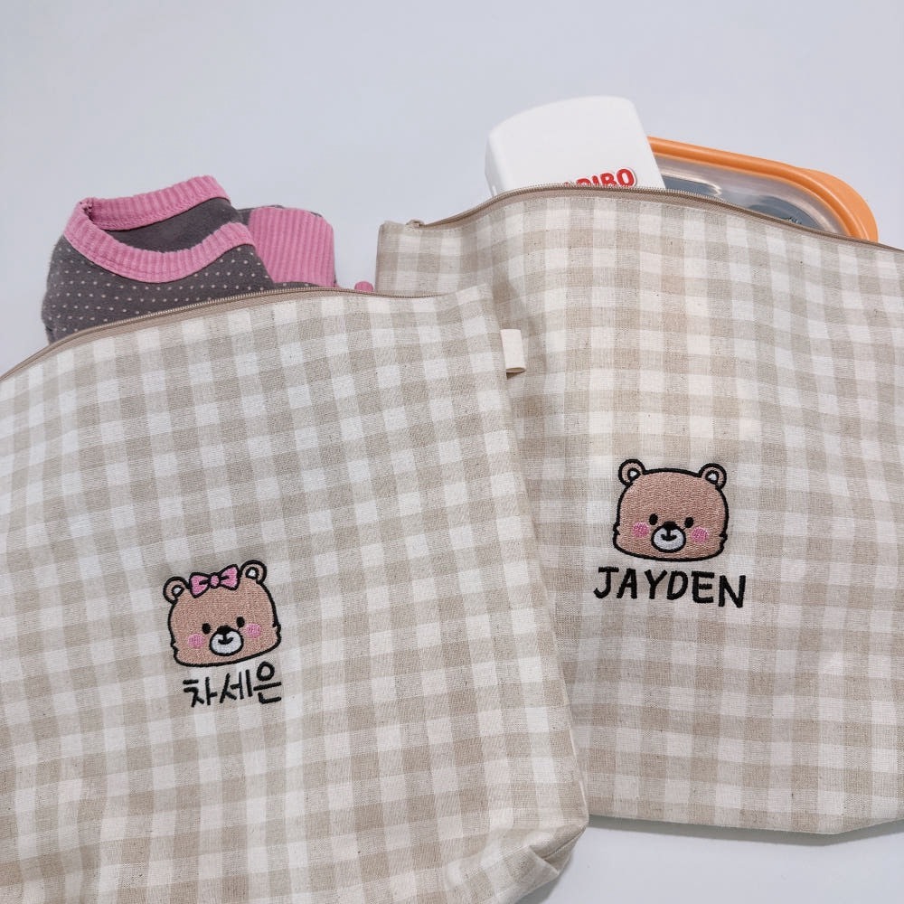韓國｜客製化刺繡拉鍊袋
