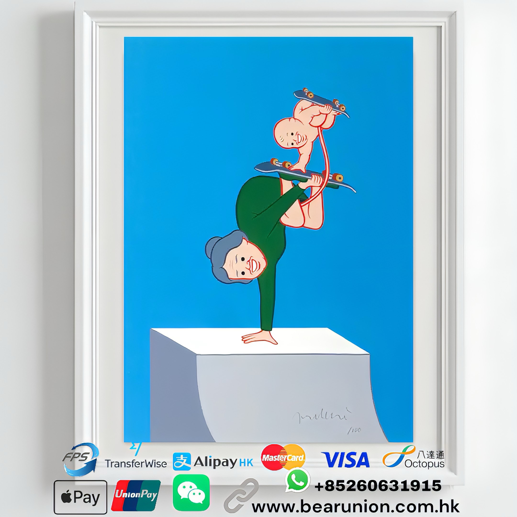 🥇現貨🥇Joan Cornellà Double Handstand Skateboard Grandma 2021