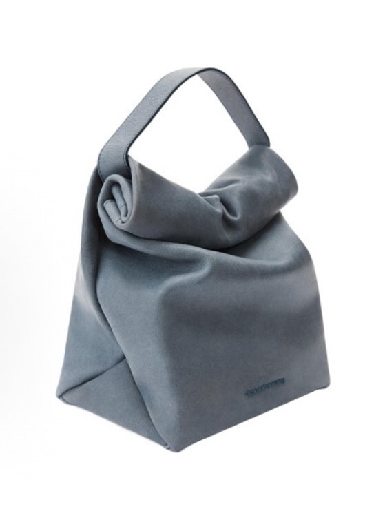 Alexander Wang  磁性捲邊 牛皮革 午餐包 手提包