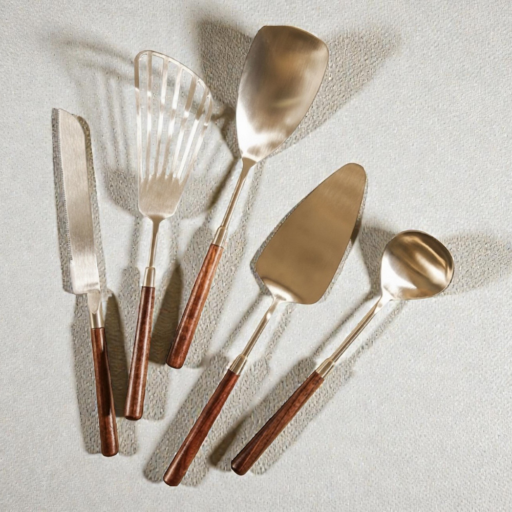 GELLIS鵲利仕輕巧胡桃木多功能廚具組