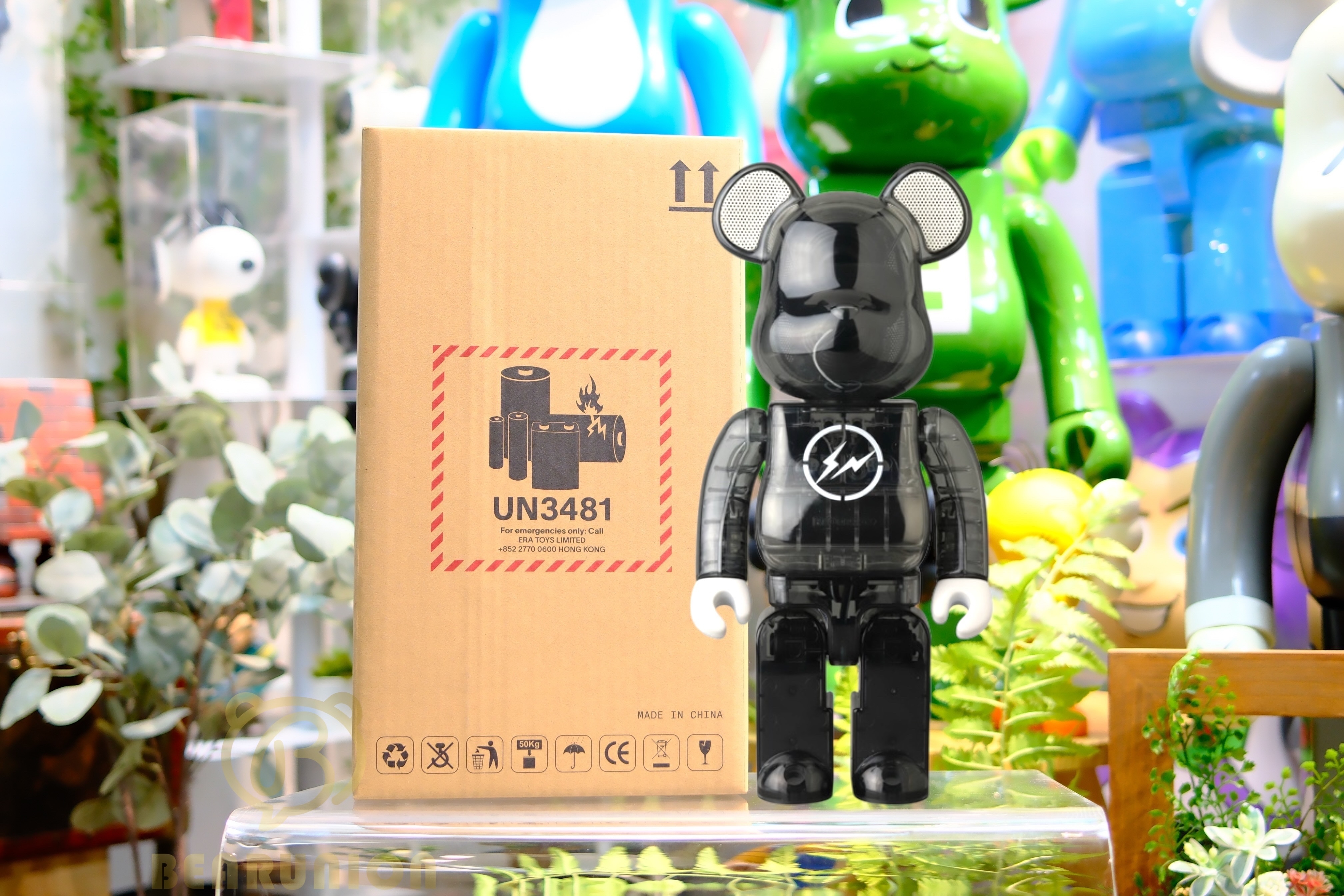 🎏預訂🎏Bearbrick 400% AUDIOPortable Bluetooth Speaker FRAGMENT Black