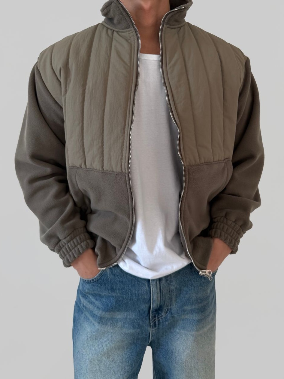 刷毛鋪棉拉鍊外套