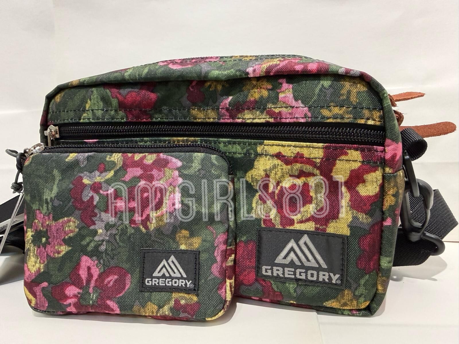 GREGORY PADDED SHOULDER POUCH M Garden Tapestry + Classic Coin Wallet Garden Tapestry