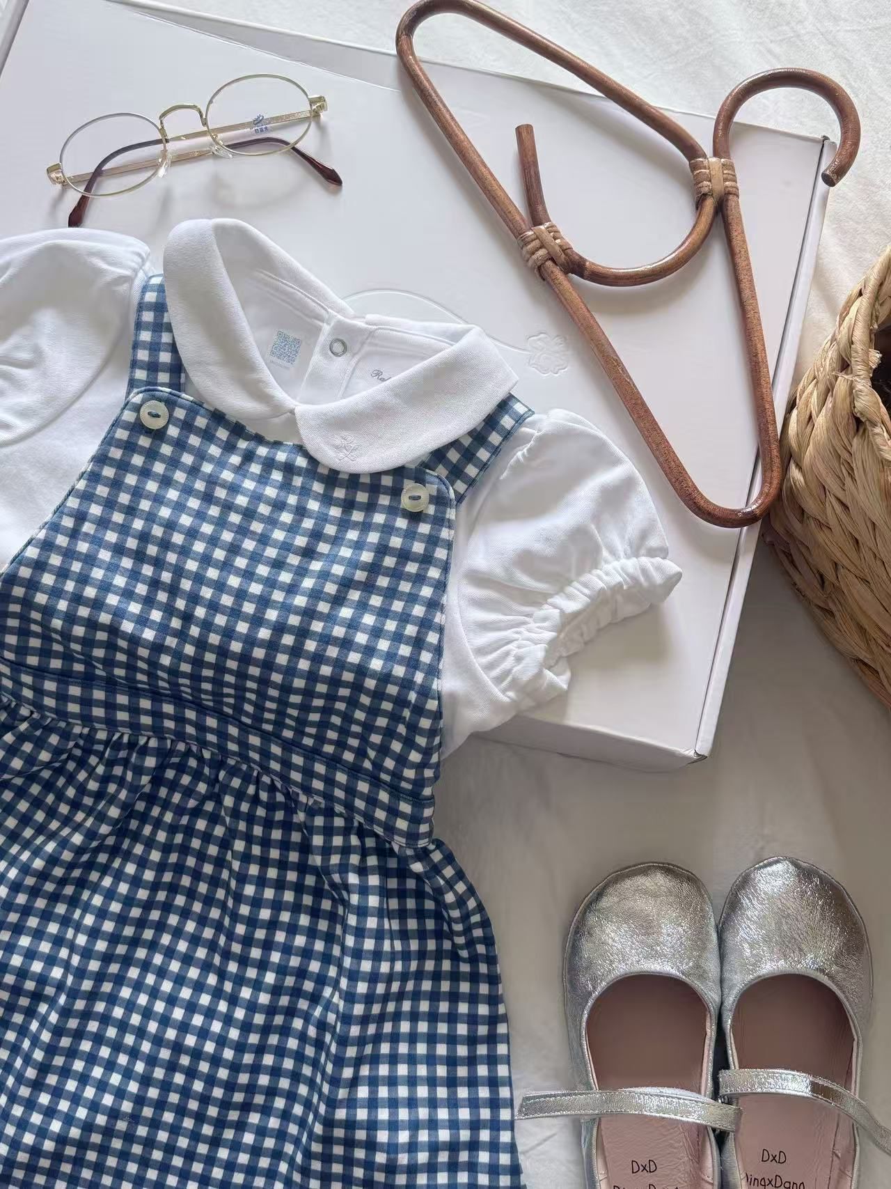 廠單 RL polo藍格仔連身裙