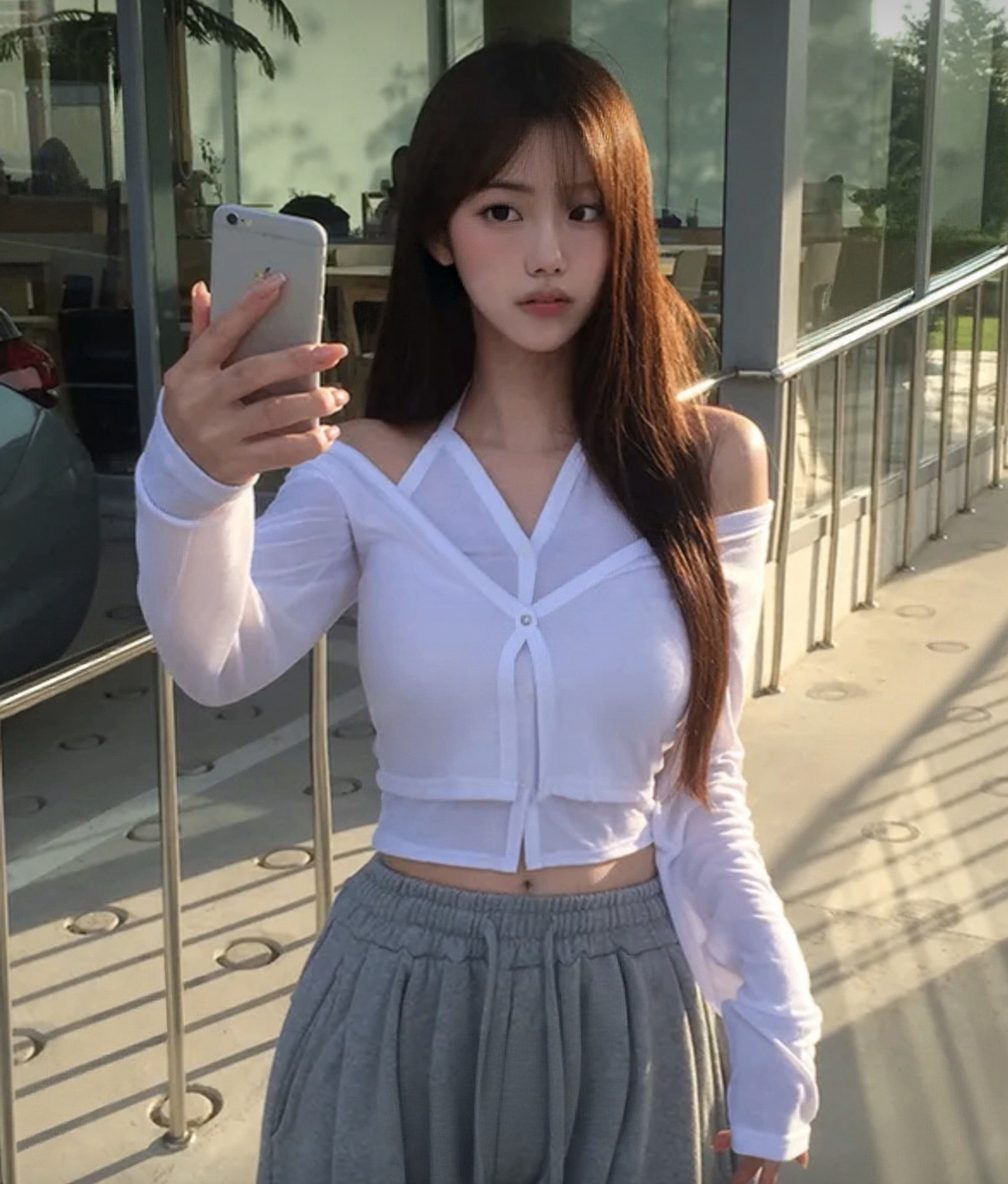 掛頸疊層假兩件