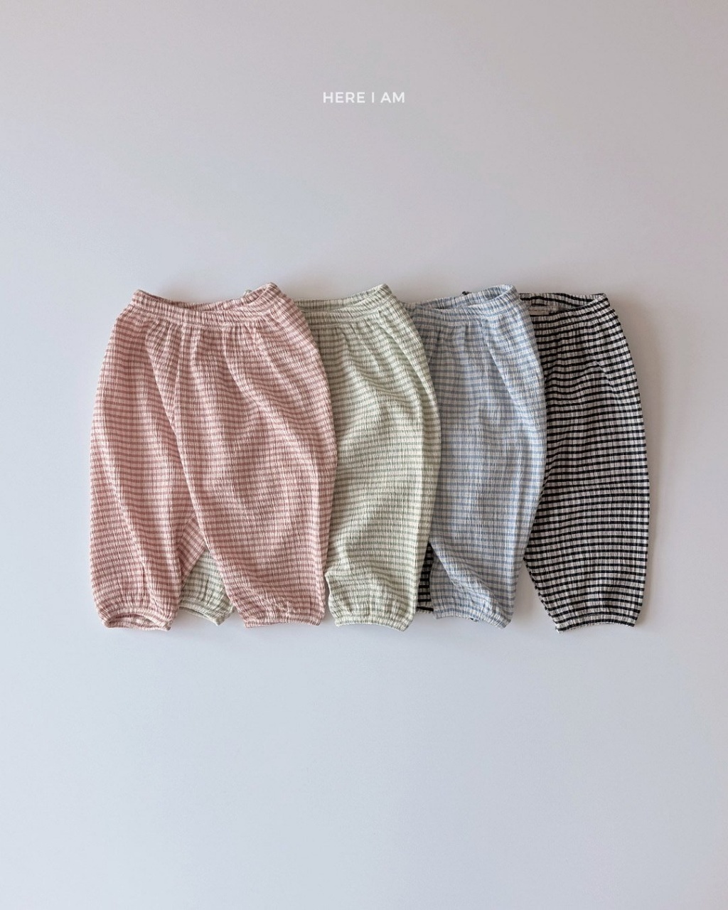 正韓春hereiam 四色格紋防蚊褲