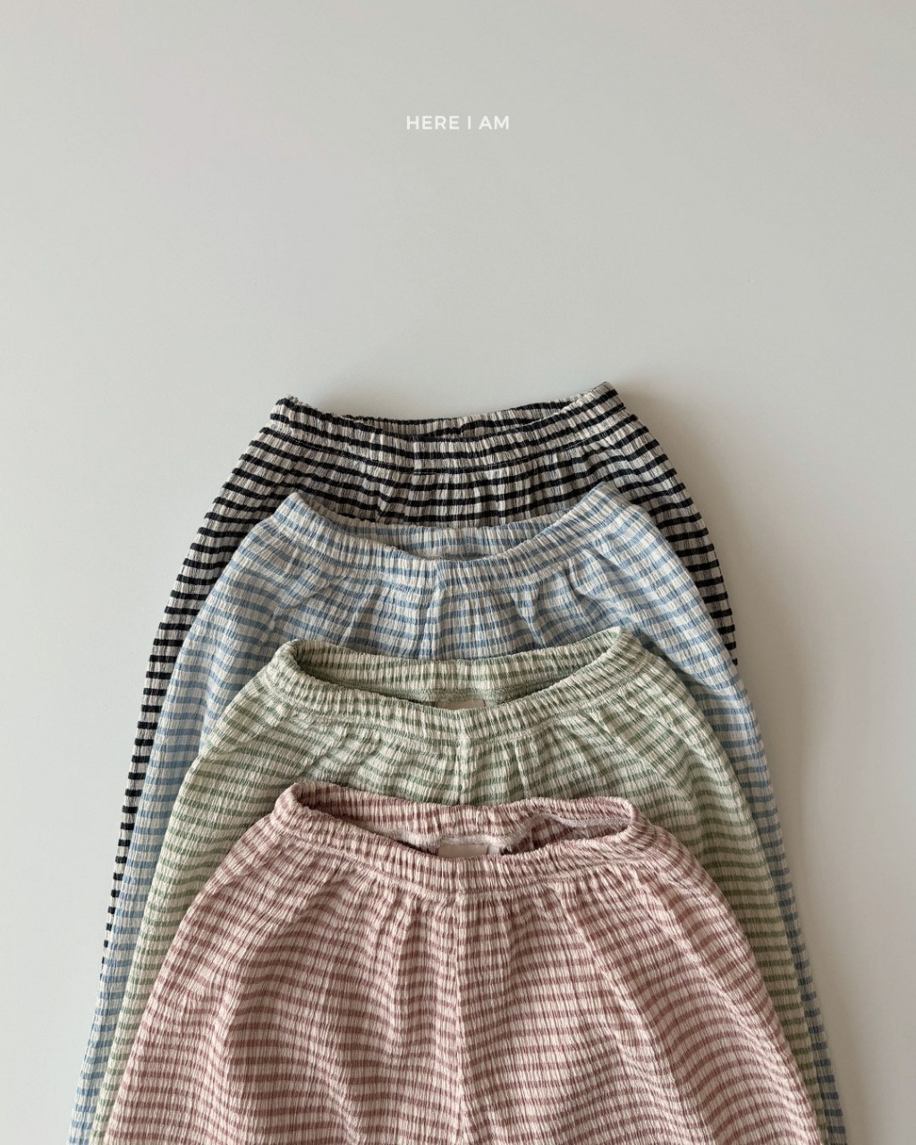 正韓春hereiam 四色格紋防蚊褲