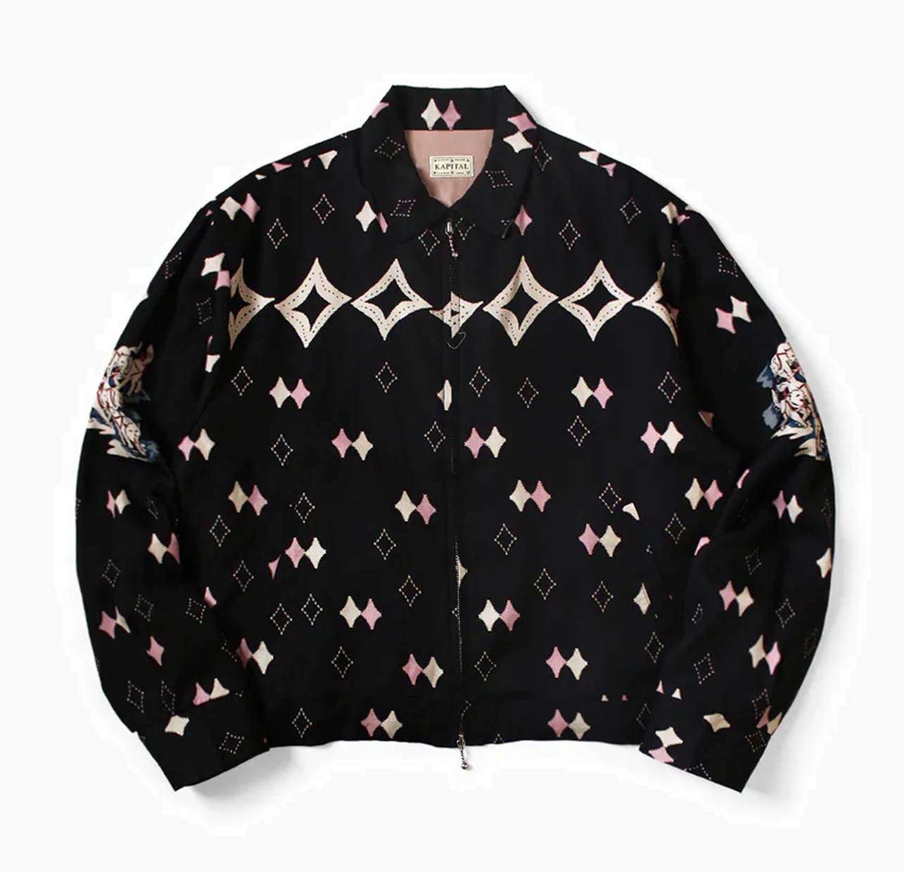 KAPITAL 2026 Rayon twill Ainu Mosir print DRIZZLER JACKET - PRE ORDER ITEM (預訂中)