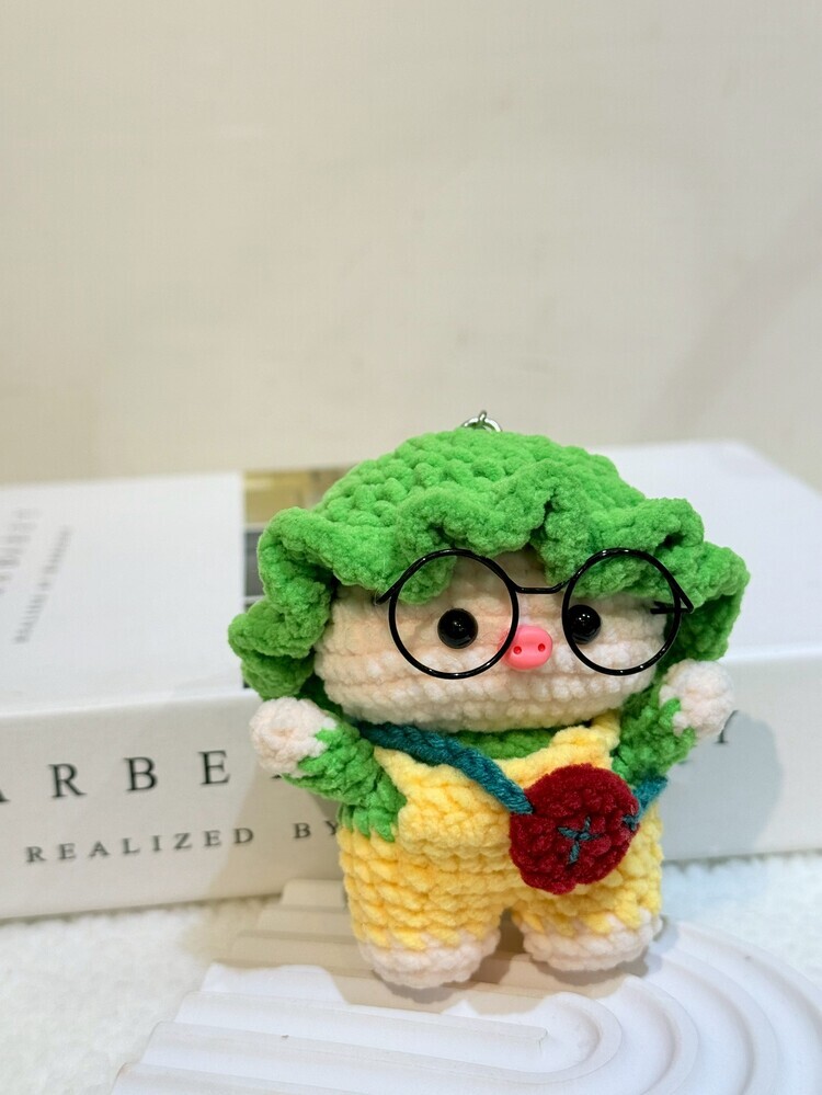 漁夫帽小包豬豬吊飾