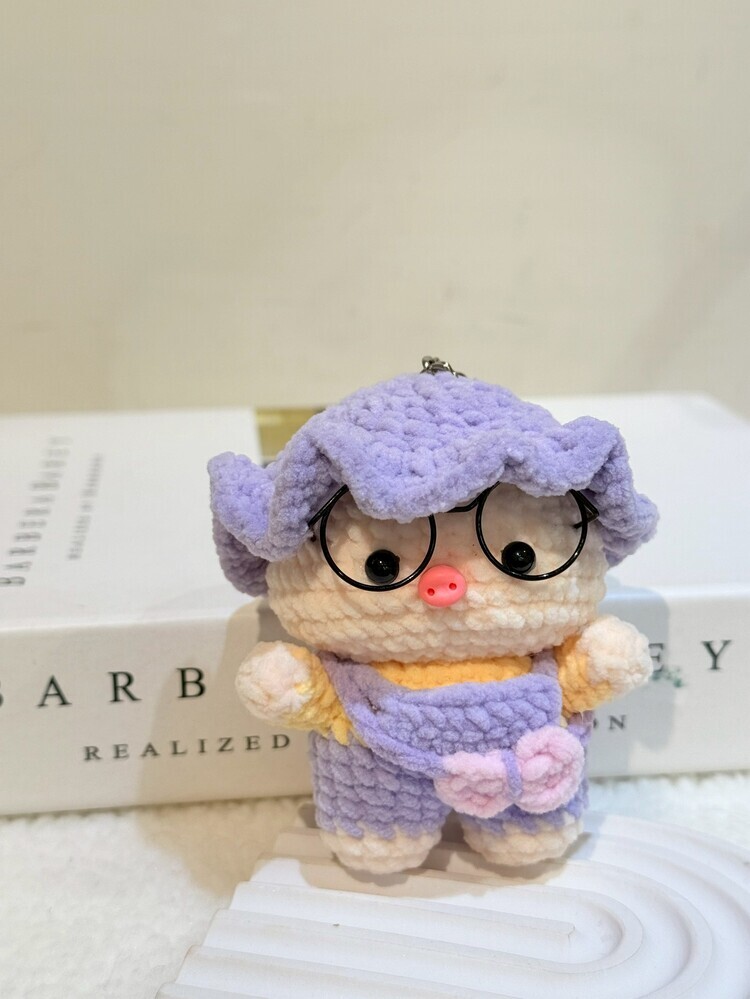 漁夫帽小包豬豬吊飾