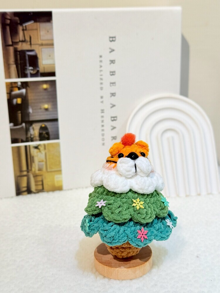 動物三層蛋糕聖誕樹吊飾