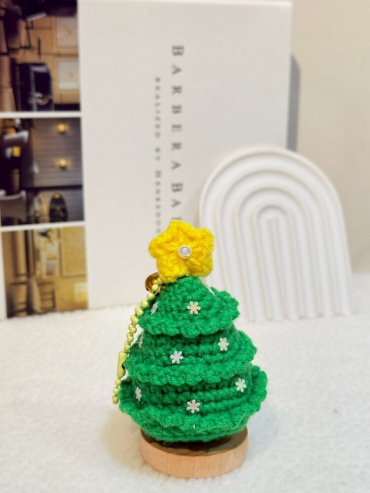 雪花三層小小聖誕樹吊飾