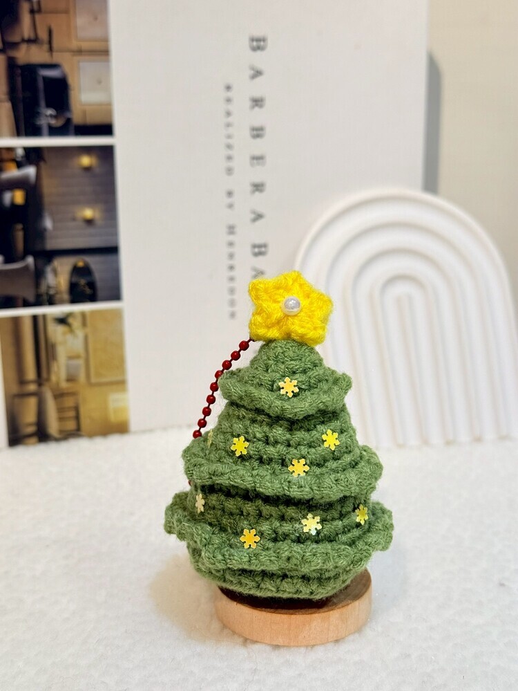 雪花三層小小聖誕樹吊飾