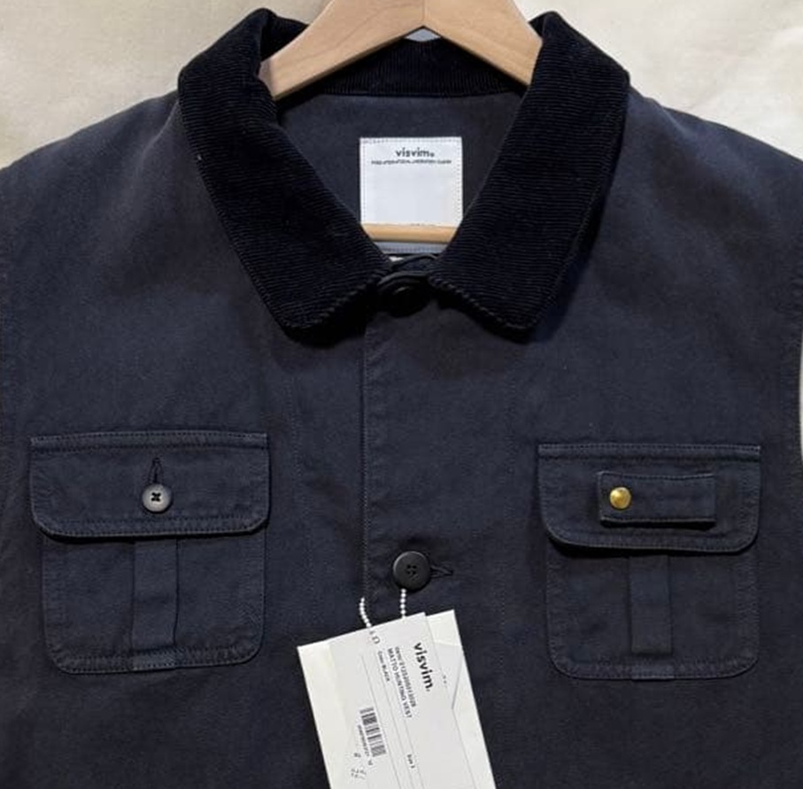 LAST SALE: VISVIM MATTO HUNTUNG VEST *GARMENT DYE - BLACK SIZE 3 PRE ORDER ITEM (預訂中)
