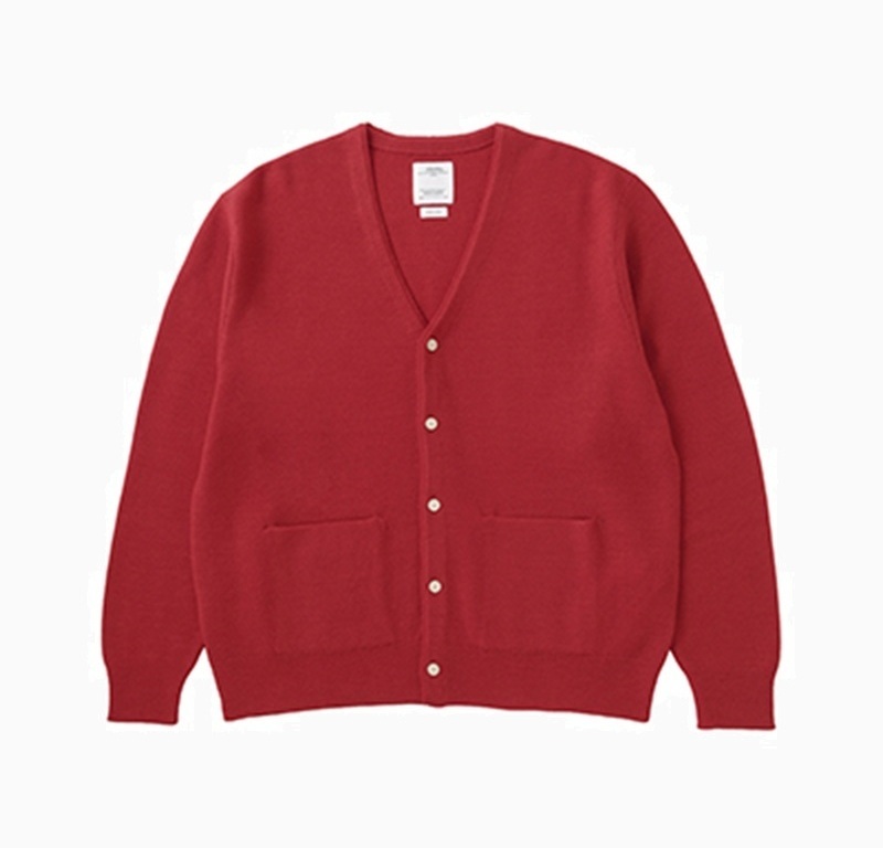 VISVIM 2026 S/S SELMER CARDIGAN (WOOL) - RED SIZE 1 PRE ORDER ITEM (預訂中)