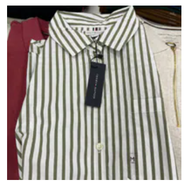 [S] TOMMY HILFIGER OLIVE RELAXED POPLIN SHIRT, XW06010-300 (STH1620)