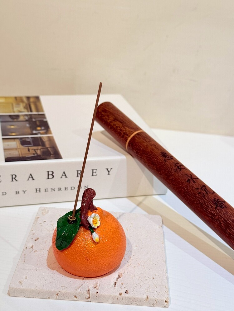 大吉大利橘子線香座