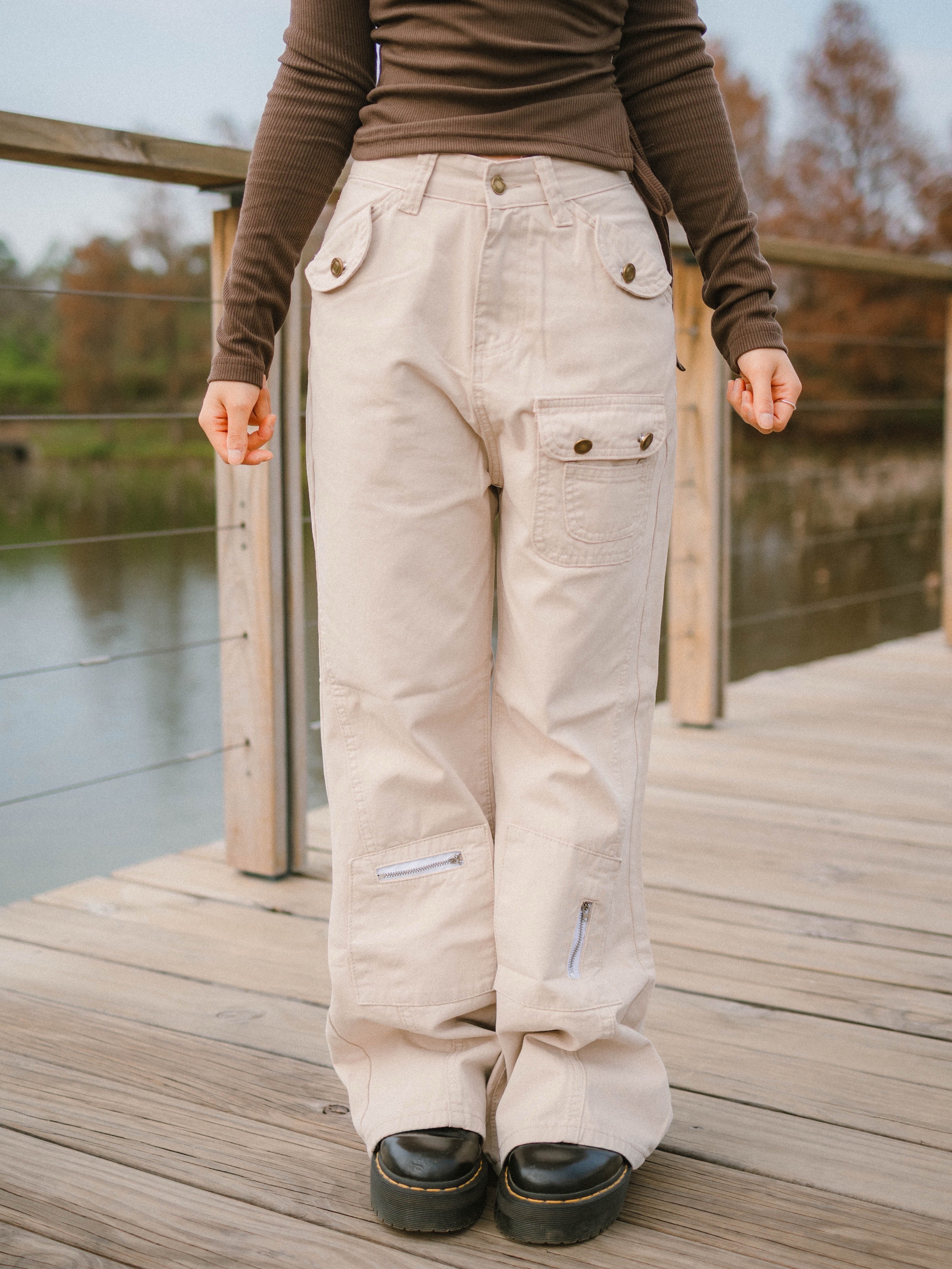 Slim Fit 帥氣工裝長褲