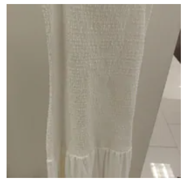 [S] MICHAEL KORS WHITE SMOCKED TIERED MAXI DRESS, JT5833HBTS-WHITE (SMK1409)