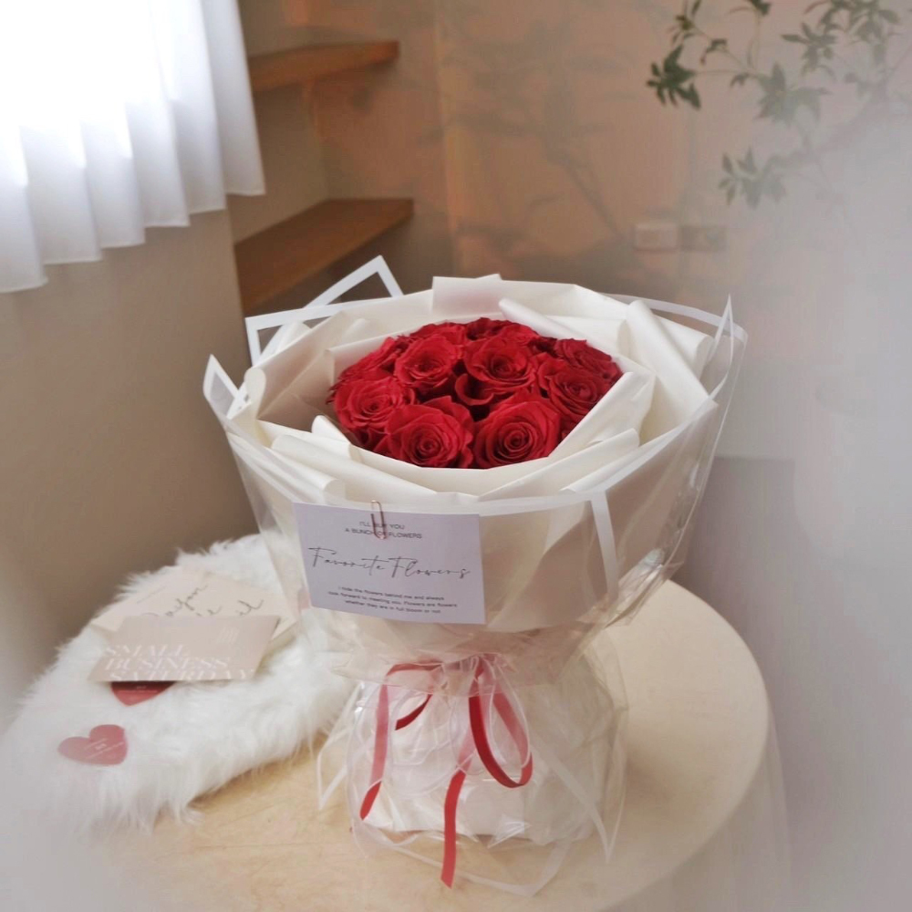 典雅包裝玫瑰花束 /進口鮮花玫瑰