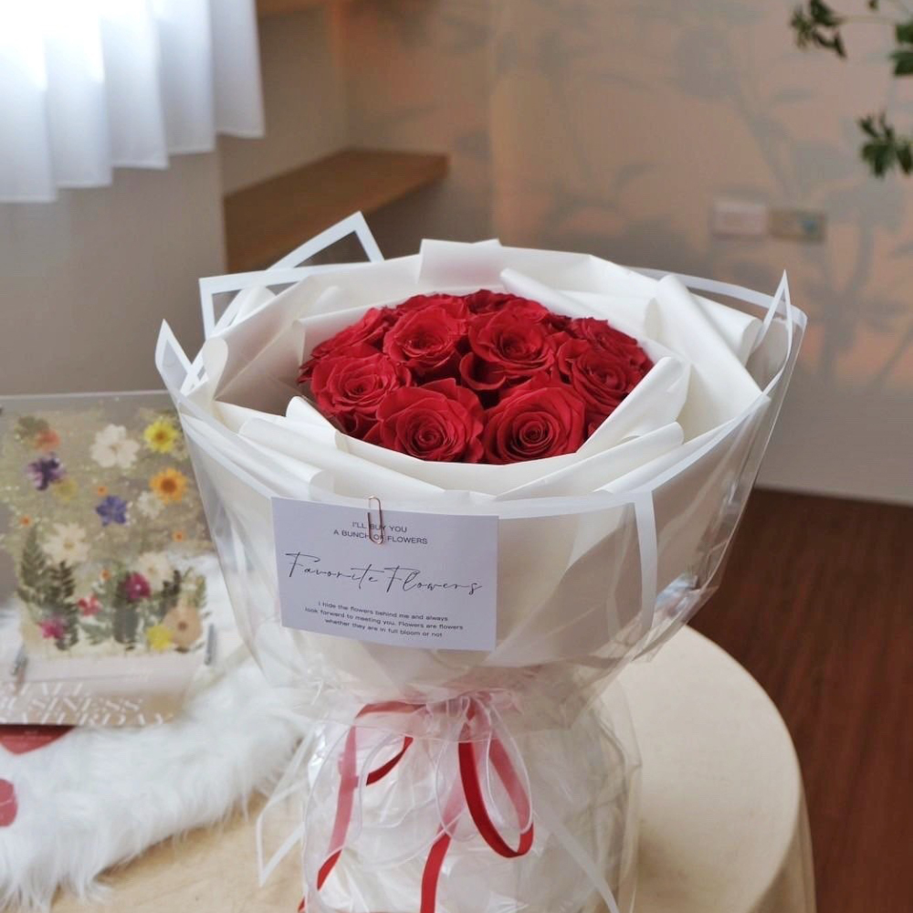典雅包裝玫瑰花束 /進口鮮花玫瑰