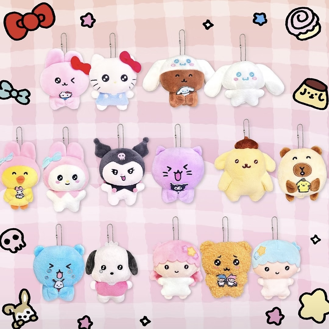 三麗鷗 SANRIO x 韓國插畫家 崔高興 CHOIGOSIM 聯名 吊飾 兩入組