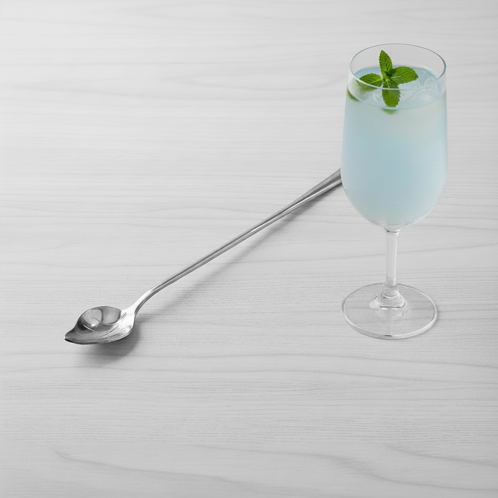 GELLIS鵲利仕古羅馬銀色桂冠葉攪拌勺小食勺甜品勺長勺