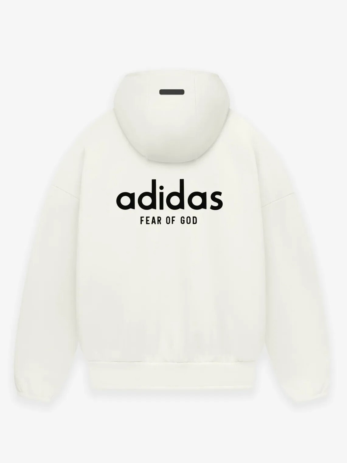 Fear Of God X Adidas 膠印 背後字體Logo  重磅刷毛帽T