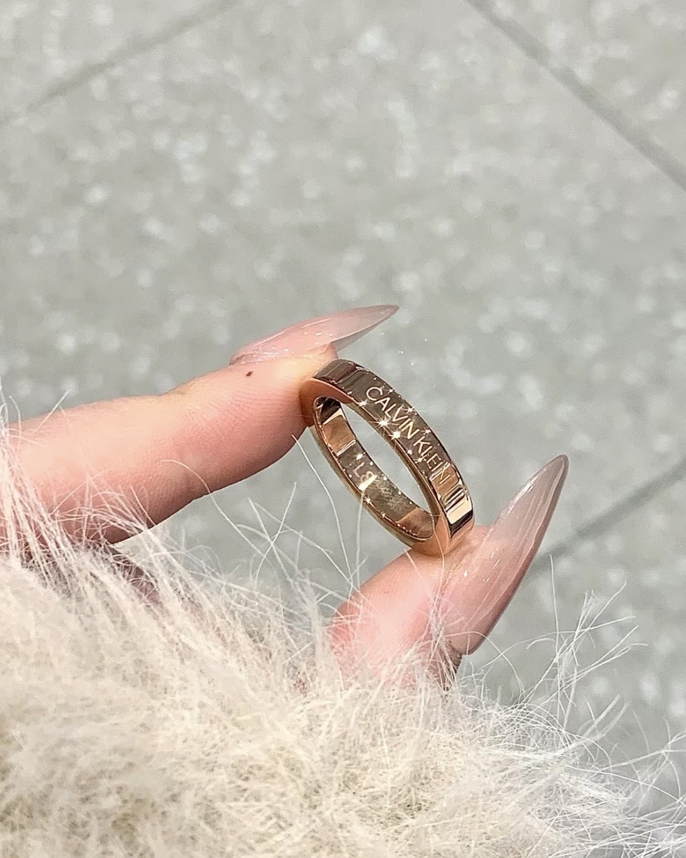 <情侶一起戴💕>Calvin Klein CK Hook Ext 簡約 素戒 鈦鋼 戒指 兩色