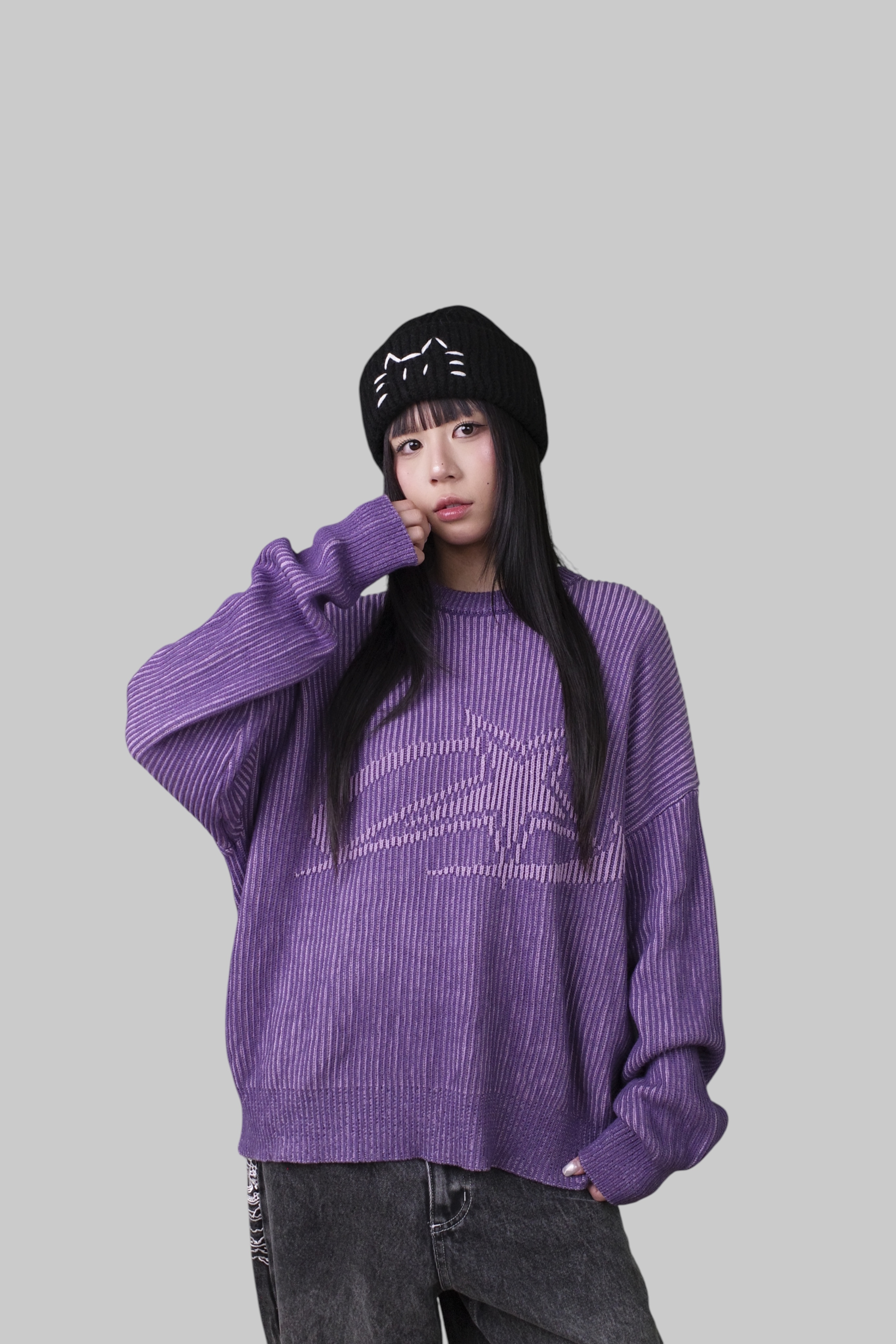 『Always_Good』緹花 針織 寬鬆 毛衣