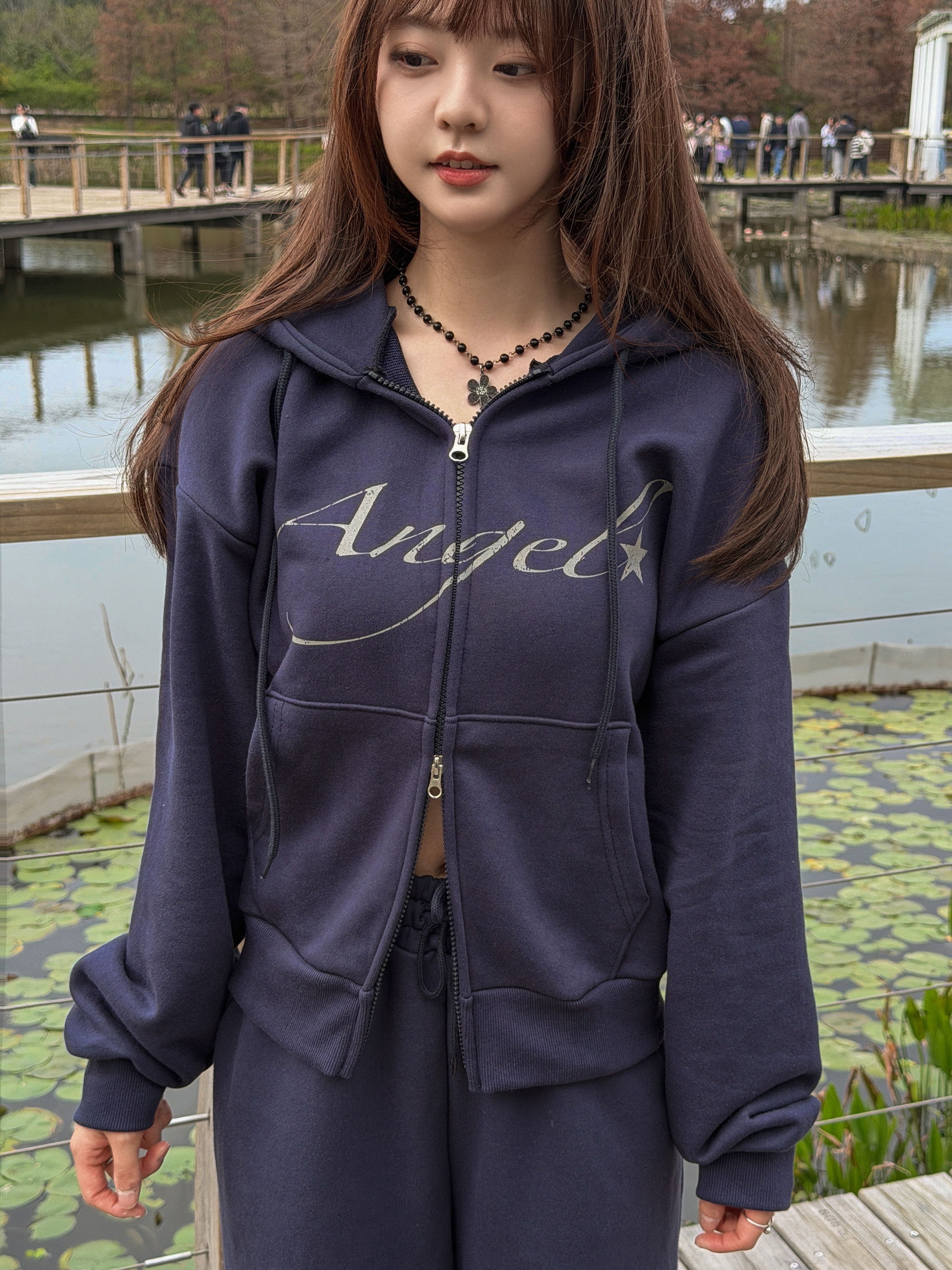 Angel Star Zip-up Hoodie