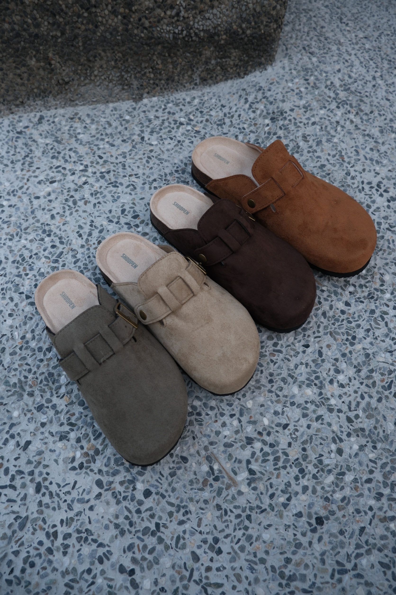 shoopen 🇰🇷 suede clog 麂皮 穆勒 勃肯平替 拖鞋 4色任選