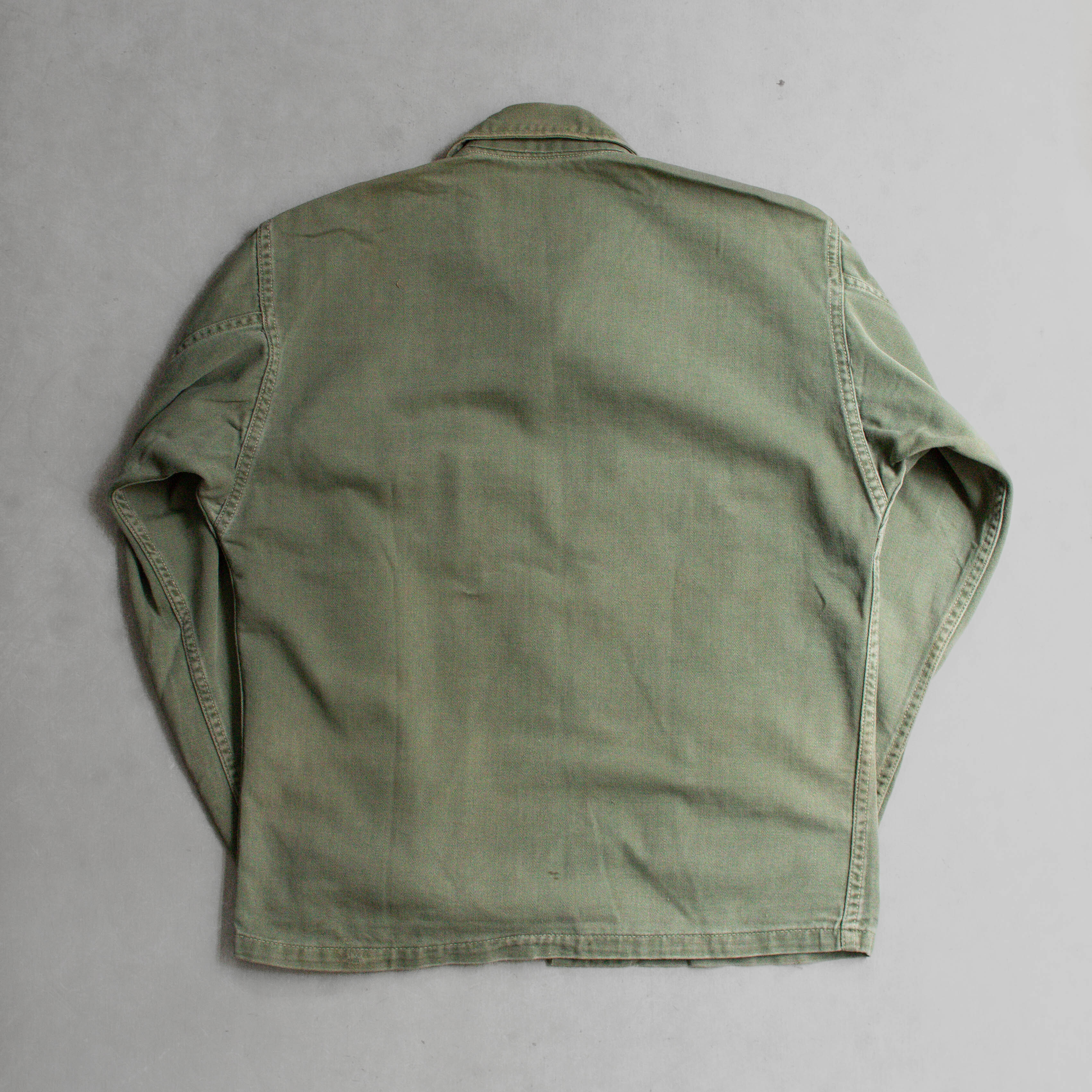 US ARMY 13 STARS SATEEN SHIRT 美軍 13星 軍綠 長袖 軍襯衫