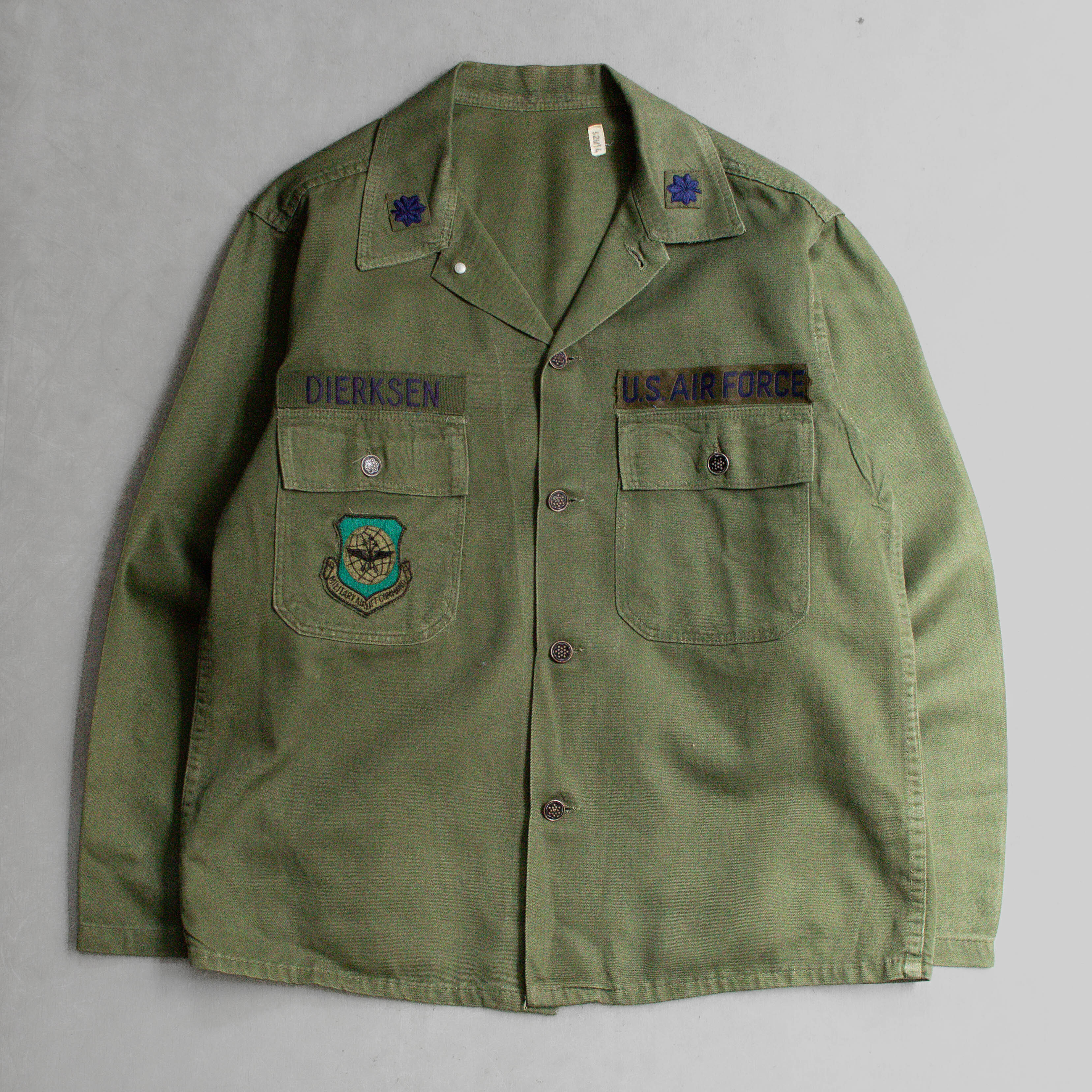 US ARMY 13 STARS OG107 SHIRT 美軍 13星 軍綠 長袖 軍襯衫