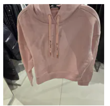 [S] ARMANI EXCHANGE SEPIA ROSE COTTON REGULAR FIT CROP SWEATSHIRT, XW002827AF24098-U4055 (SAX378)