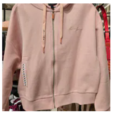 [S] ARMANI EXCHANGE SEPIA ROSE HOODED SWEATSHIRT, XW002828AF24098-U4055 (SAX379)