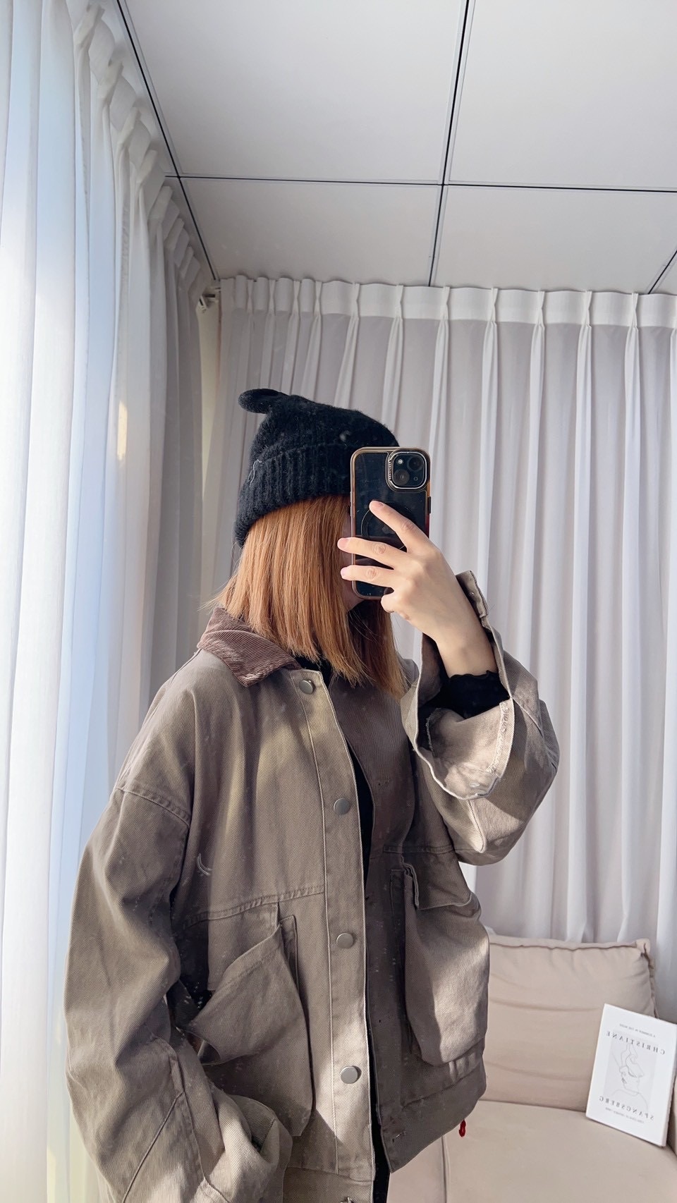 下鬆緊車線牛仔外套(現貨)